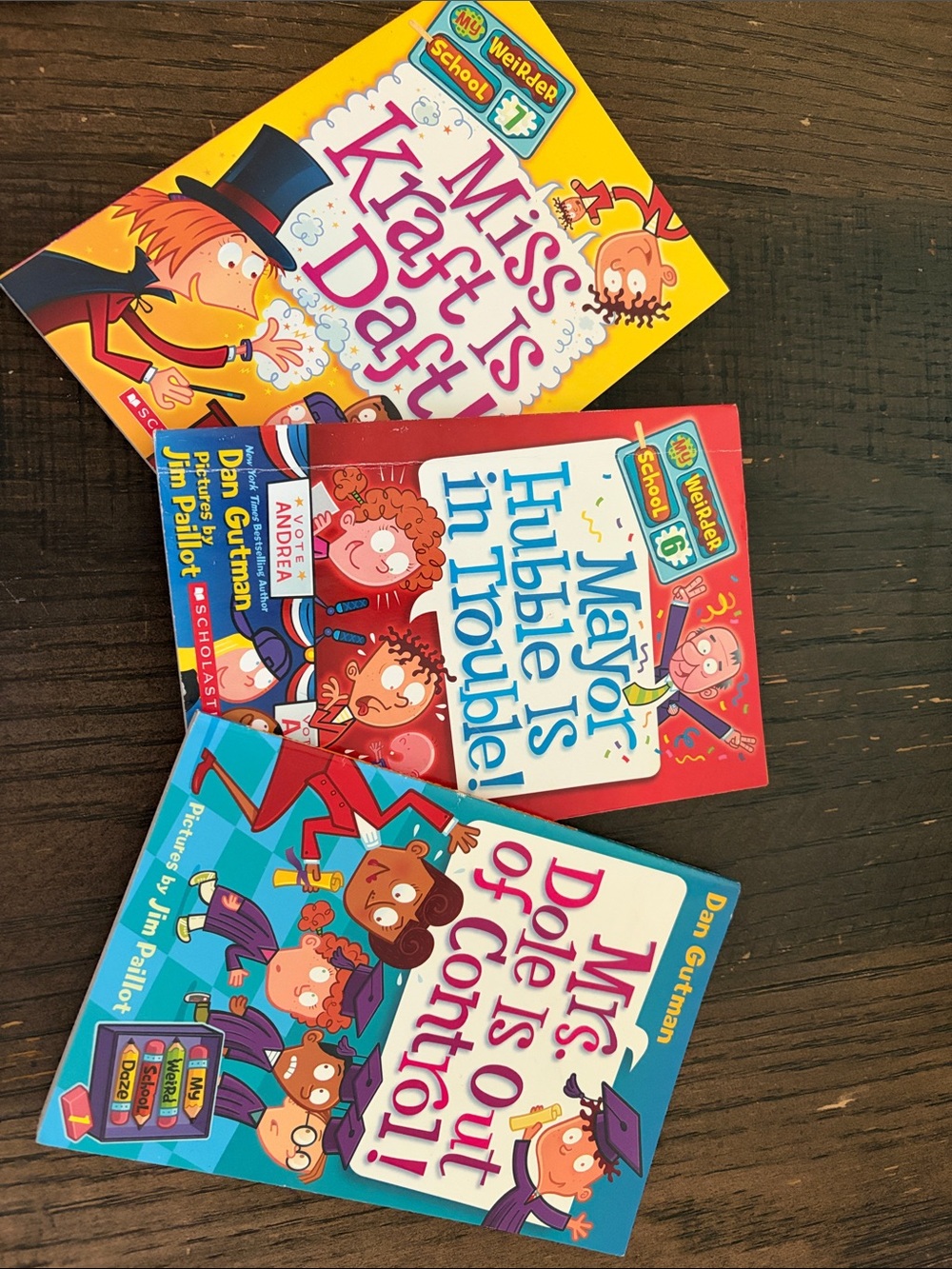 Scholastic My Weird School Book Set - Yellow, Red, Blue Covers